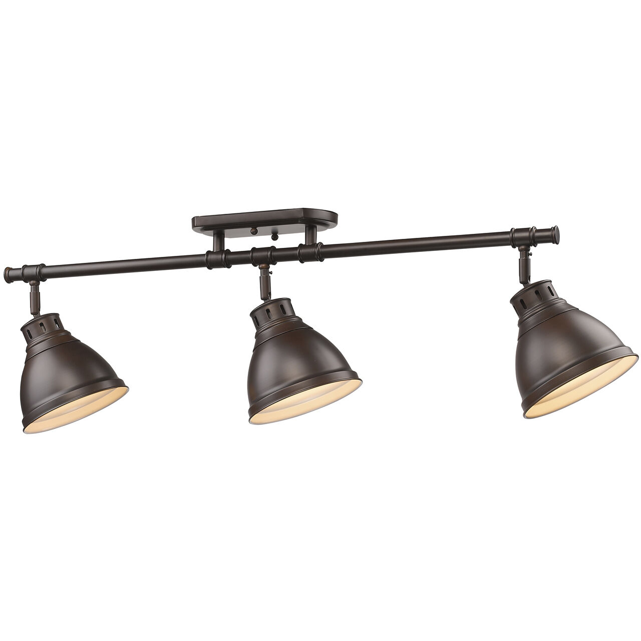 Yep Duncan 3 Light 35.38 inch Rubbed Bronze Semi-Flush Mount Ceiling Light, Track Light