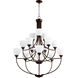 Enclave 15 Light 38.5 inch Oiled Bronze Chandelier Ceiling Light