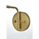 Halycon 1 Light 6 inch Satin Gold Bath Sconce Wall Light