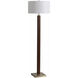 Tambo 63 inch 23 watt Dark Walnut and Weathered Brass Floor Lamp Portable Light