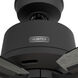 Gatlinburg 52 inch Matte Black with Dark Gray Oak/Matte Black Blades Ceiling Fan