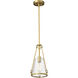 Valentine 8 inch Vintage Brass Pendant Ceiling Light