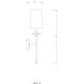 Emily Wall Sconce Wall Light in Rubbed Brass