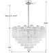 Addis 16 Light 32 inch Polished Chrome Chandelier Ceiling Light in Tronchi Glass Clear