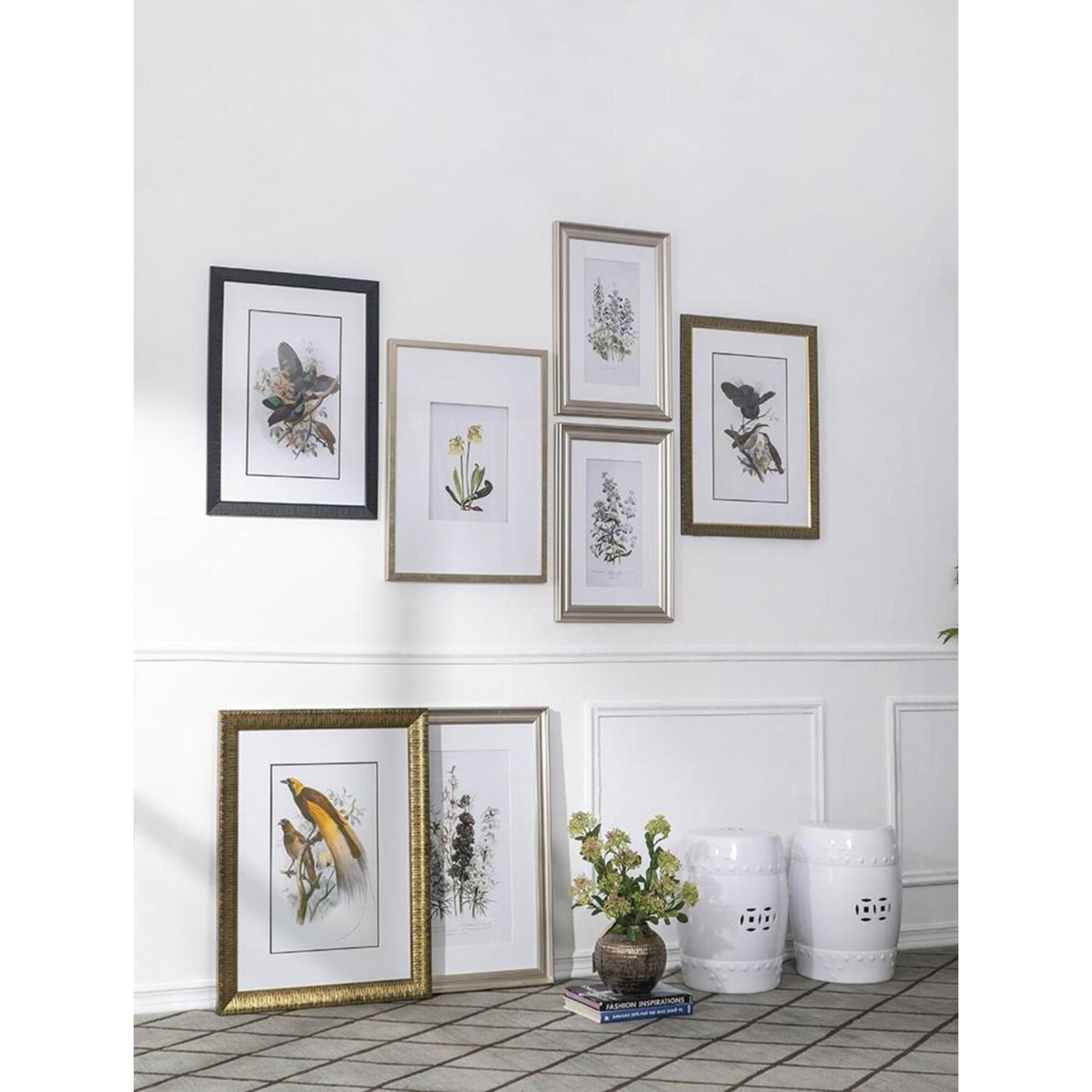 Floral Multi Color Wall Art, Set of 3