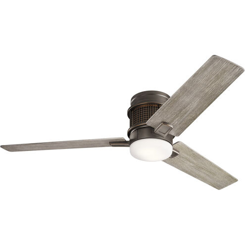 Chiara 52 inch Olde Bronze with Wthrd Med Oak Blades Ceiling Fan