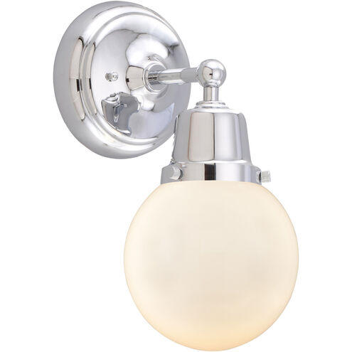 Aditi Beacon 1 Light 6 inch Polished Chrome Sconce Wall Light, Aditi