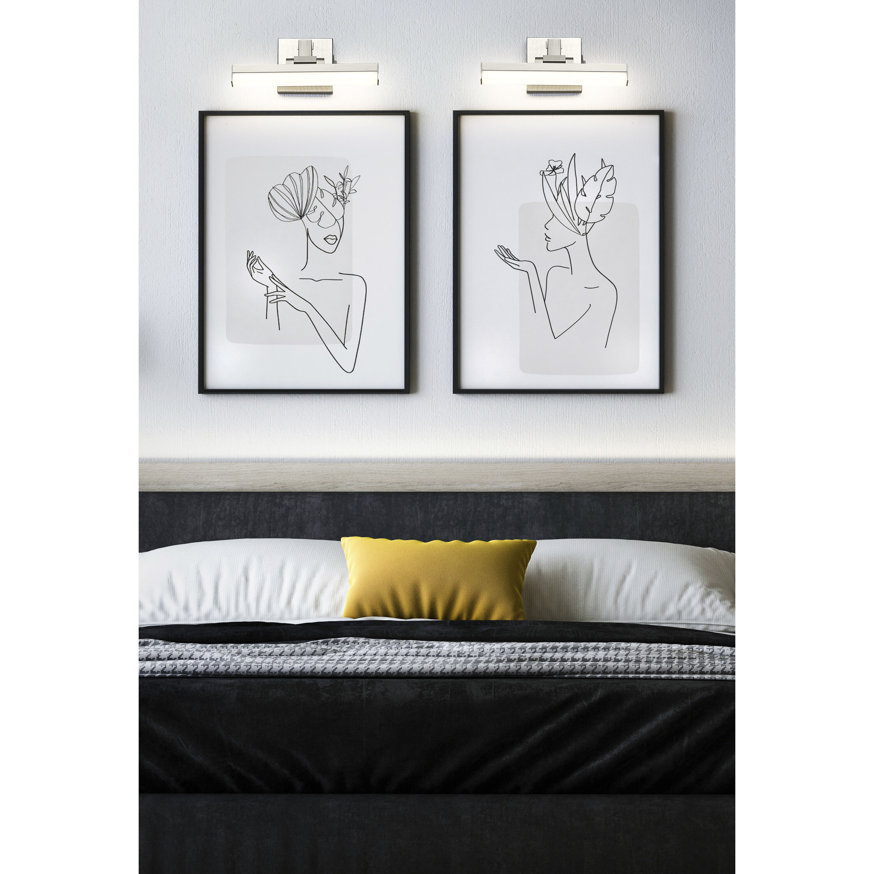 Liam LED 13 inch Brushed Nickel Vanity Wall Light