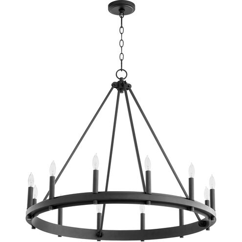 Aura 12 Light 32 inch Noir Chandelier Ceiling Light