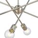 Module 8 Light 22 inch Satin Nickel Chandelier Ceiling Light