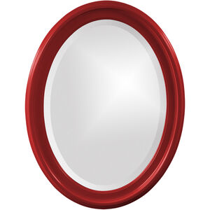 George 33 X 25 inch Glossy Red Wall Mirror