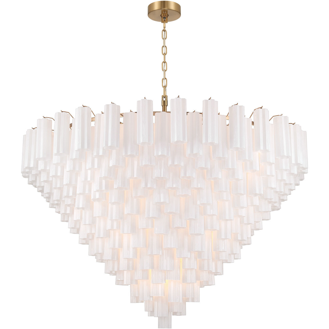 Addis 40 Light 62 inch Aged Brass Chandelier Ceiling Light