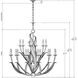 Menefee 18 Light 49.25 inch Antique Gold Leaf Chandelier Ceiling Light, Large