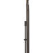 Quill 76.8 inch 25.00 watt Sterling with Bronze Torchiere Portable Light in Sterling/Bronze