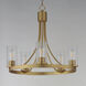 Livingston 5 Light 24.5 inch Natural Aged Brass Chandelier Ceiling Light