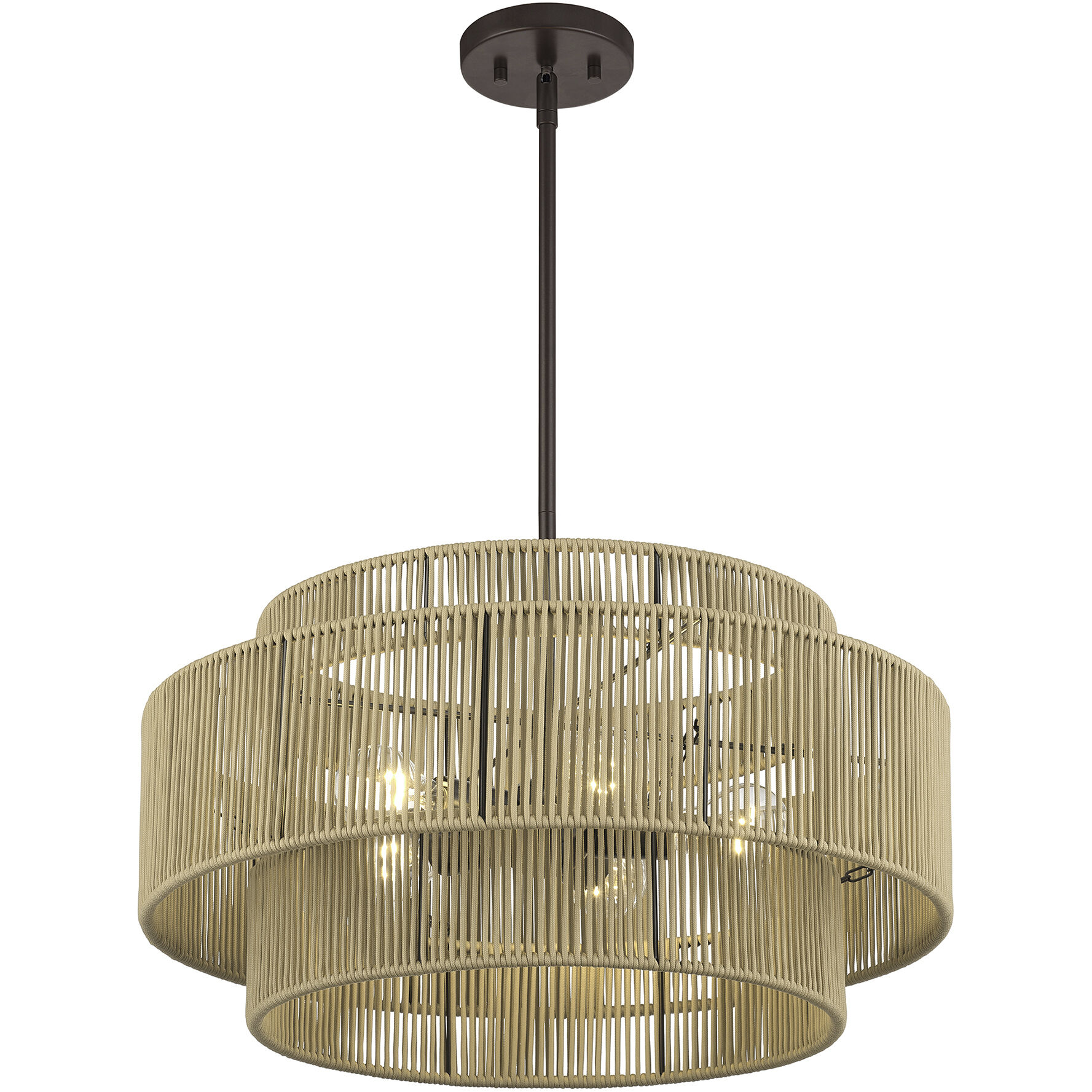 Acordia 5 Light 22 inch English Bronze Pendant Chandelier Ceiling Light