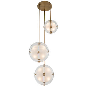Sussex LED 44 inch Winter Brass Pendant Ceiling Light