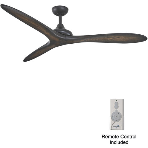 Vapor 60 inch Coal with Toned Koa Blades Ceiling Fan in Coal/Toned Koa
