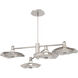 Cumulus LED 55 inch Beige Silver Mobile Chandelier Ceiling Light