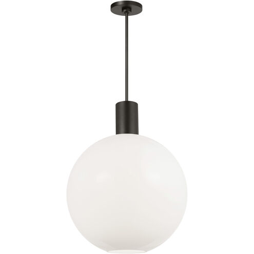 Drew & Jonathan Colewood 1 Light 20 inch Midnight Black Pendant Ceiling Light, Large