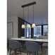 Lizzette Linear Pendant Ceiling Light in Black