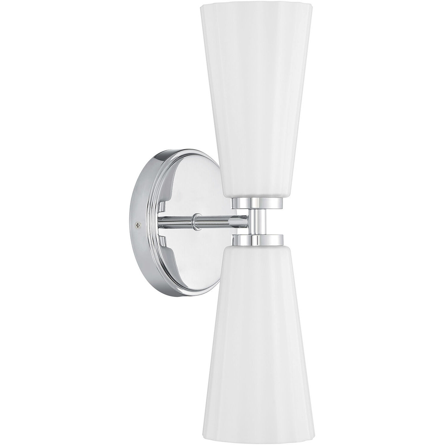 Contemporary 2 Light 5.13 inch Chrome Wall Sconce Wall Light
