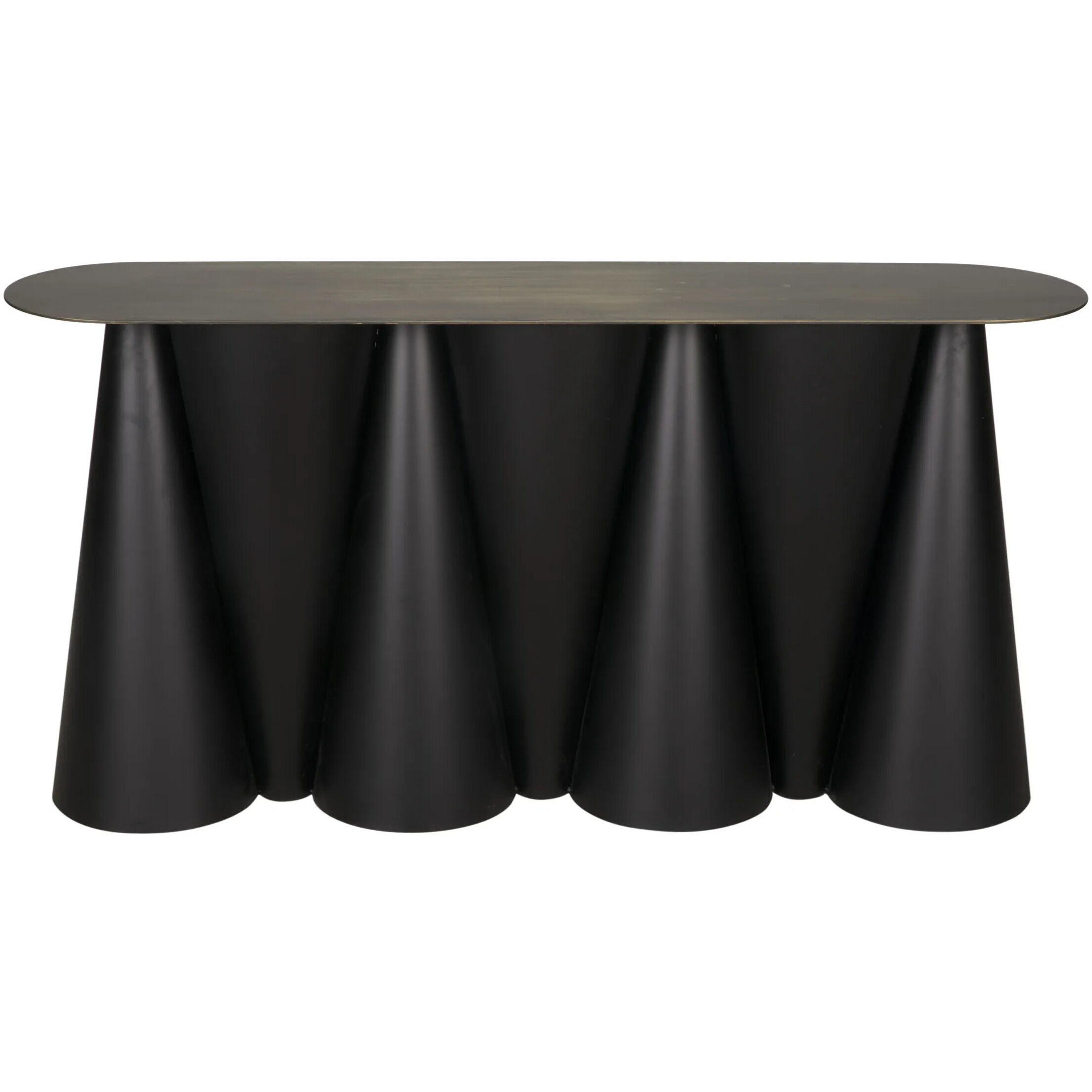 Salt and Pepper 59 X 13.5 inch Matte Black Console