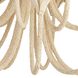 Kaia 3 Light 22 inch Ivory and White Chandelier Ceiling Light, Small
