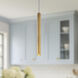 Mason LED 1.63 inch Vintage Brass Pendant Ceiling Light