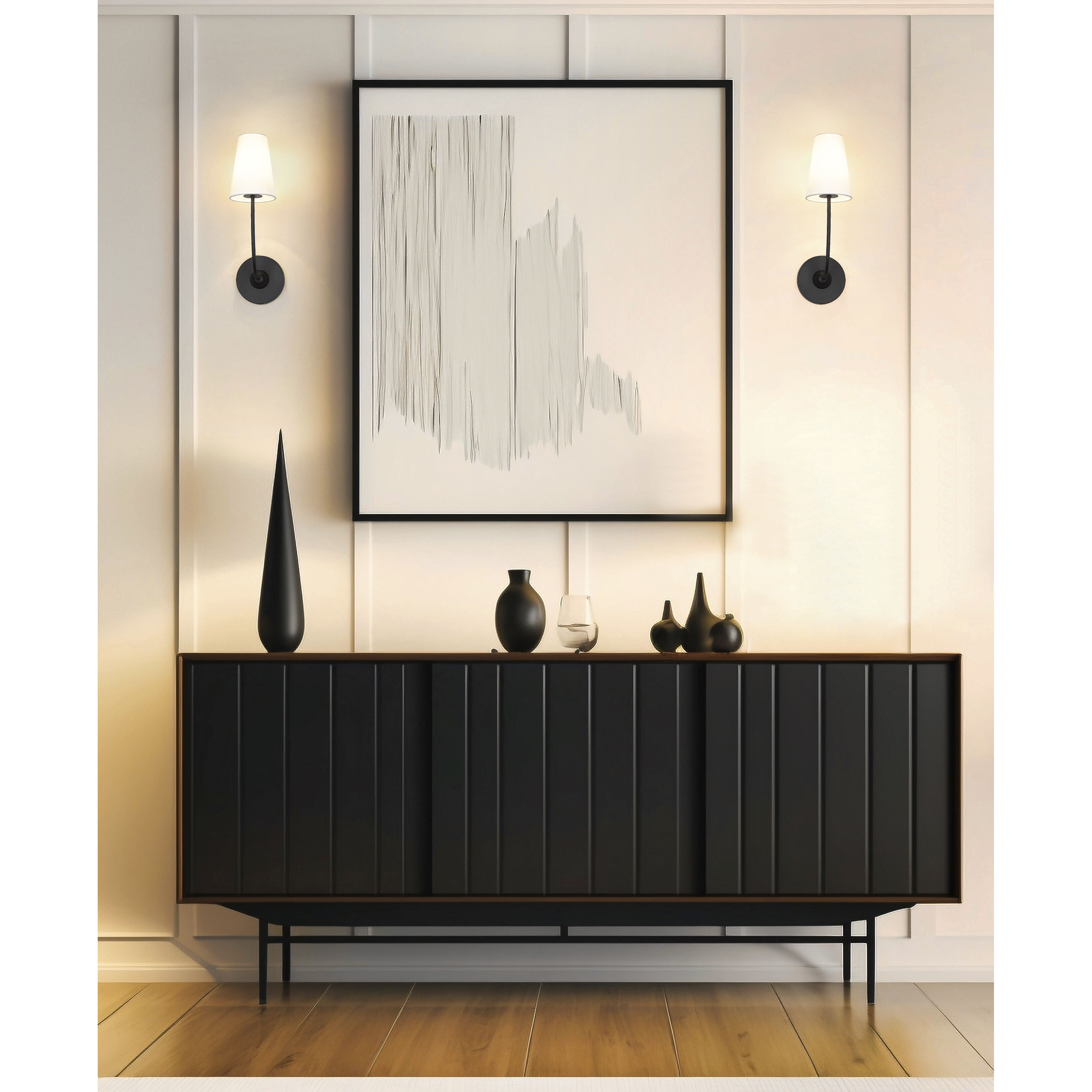 Shannon 1 Light 5.25 inch Matte Black Wall Sconce Wall Light