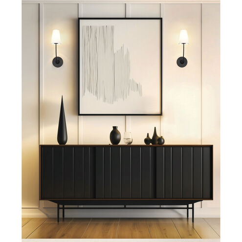 Shannon 1 Light 5.25 inch Matte Black Wall Sconce Wall Light