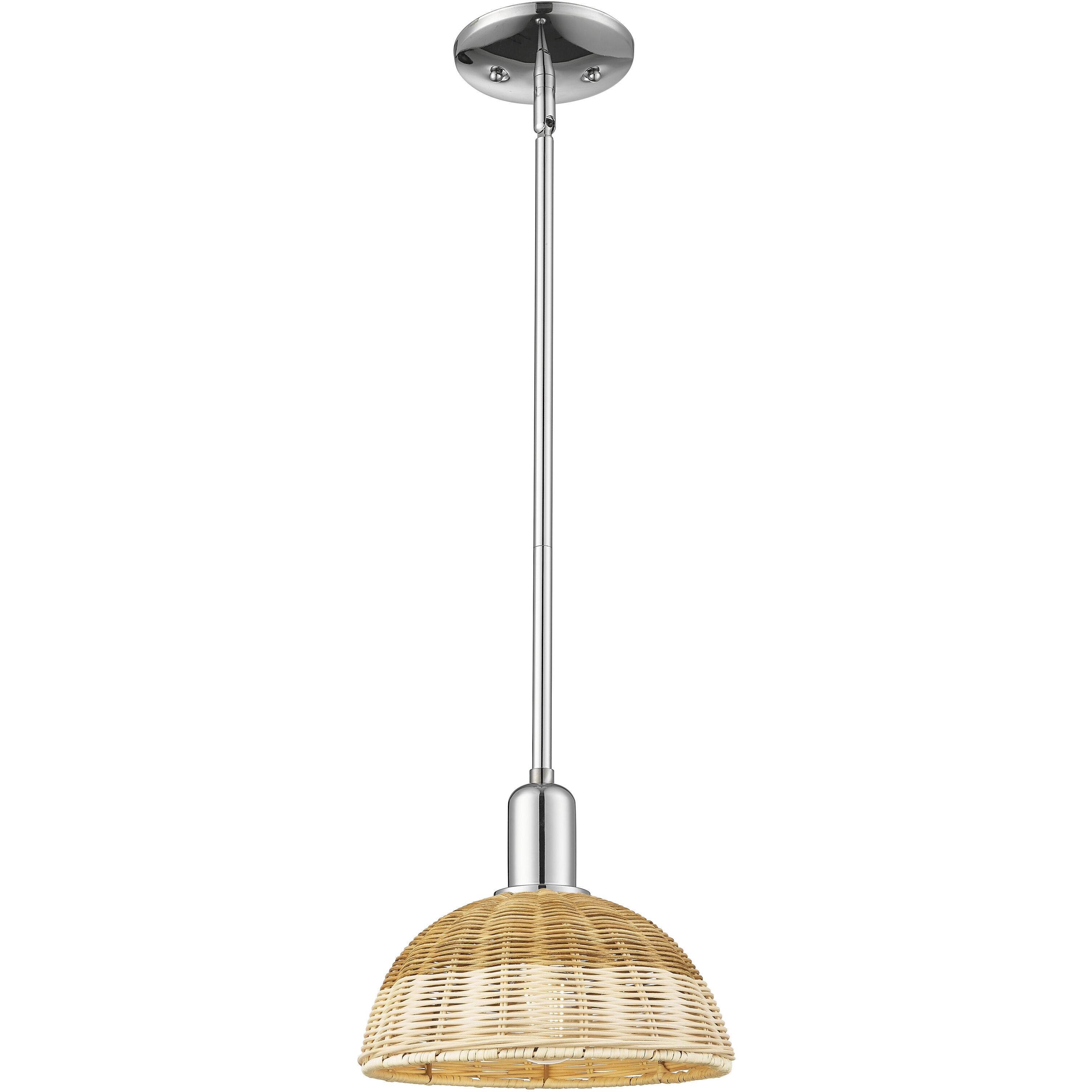 Natural Ballston Dome 1 Light 9 inch Polished Chrome Mini Pendant Ceiling Light
