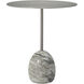 Aiden 20 X 18 inch Nickle and Natural Side Table