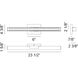 Presley LED 23.5 inch Matte Black Bath Vanity Light Wall Light