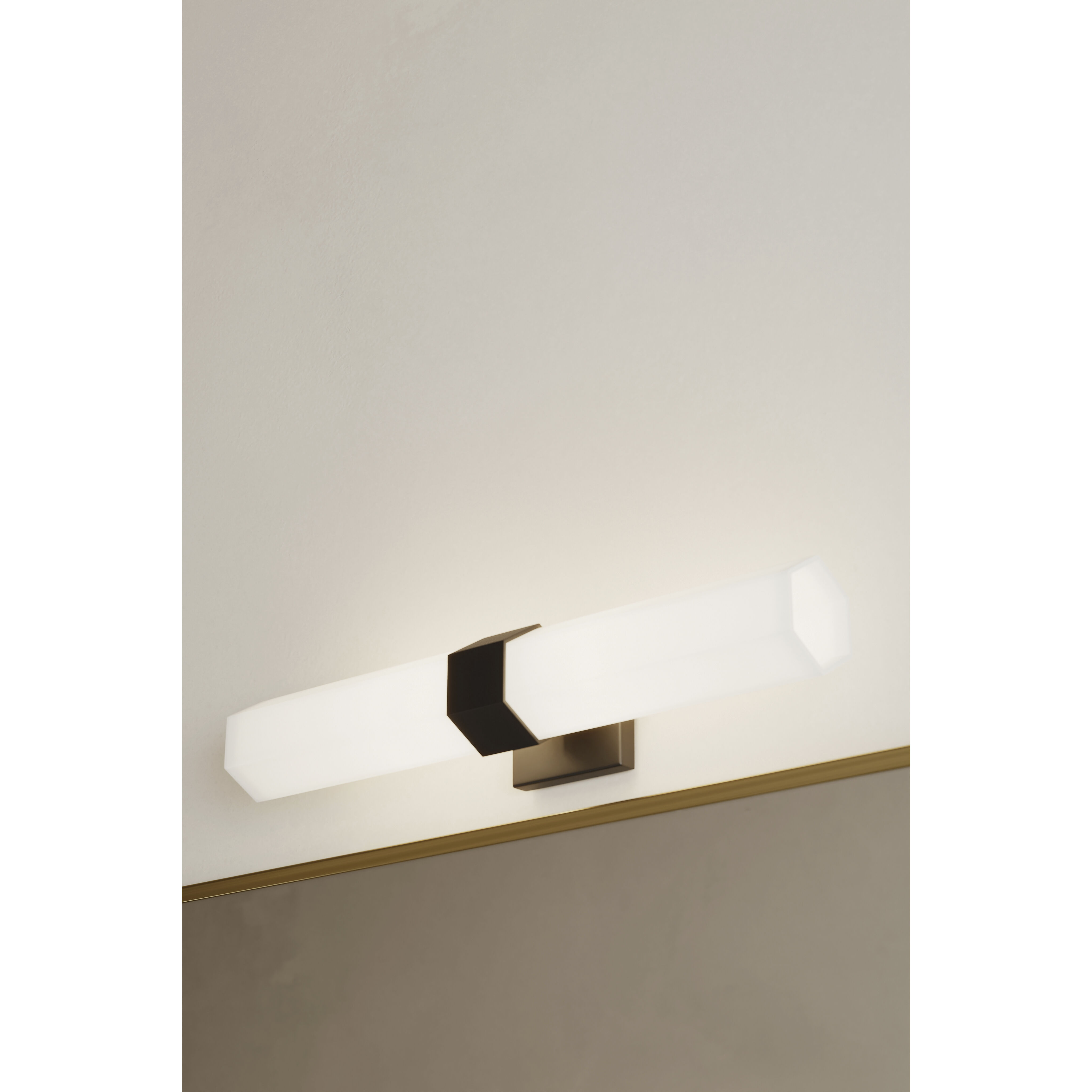 Delgada 2 Light 4.75 inch Dark Matte Black Bath Bar Wall Light