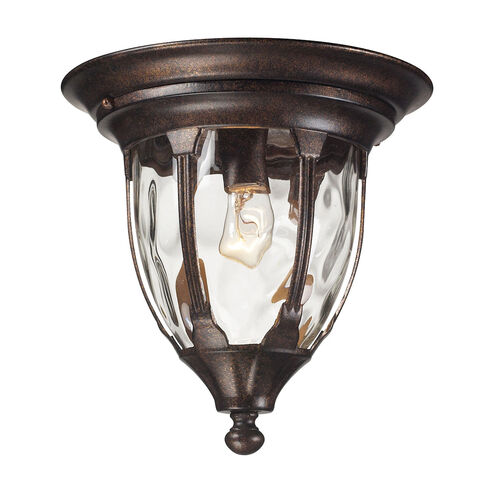 Harper 1 Light 11 inch Regal Bronze Outdoor Flush Mount