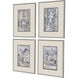 La Ville Multi and Blue and Neutral and Brown Framed Art
