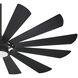 Windmolen 65 inch Textured Coal with Coal Ashwood Blades Outdoor Ceiling Fan