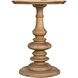 Old Elm 28 X 20 inch Clear Coat Flat Pedestal Side Table