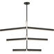 Kelly by Kelly Wearstler Linea LED 56 inch Bronze Three Tier Chandelier Ceiling Light