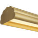 Alora Mood Dottie 48 inch Brushed Gold Linear Pendant Ceiling Light