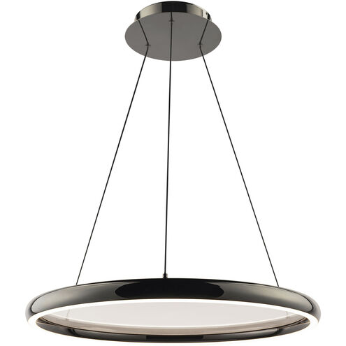 Huxley LED 23.38 inch Black Chrome Pendant Ceiling Light in 4000K, dweLED