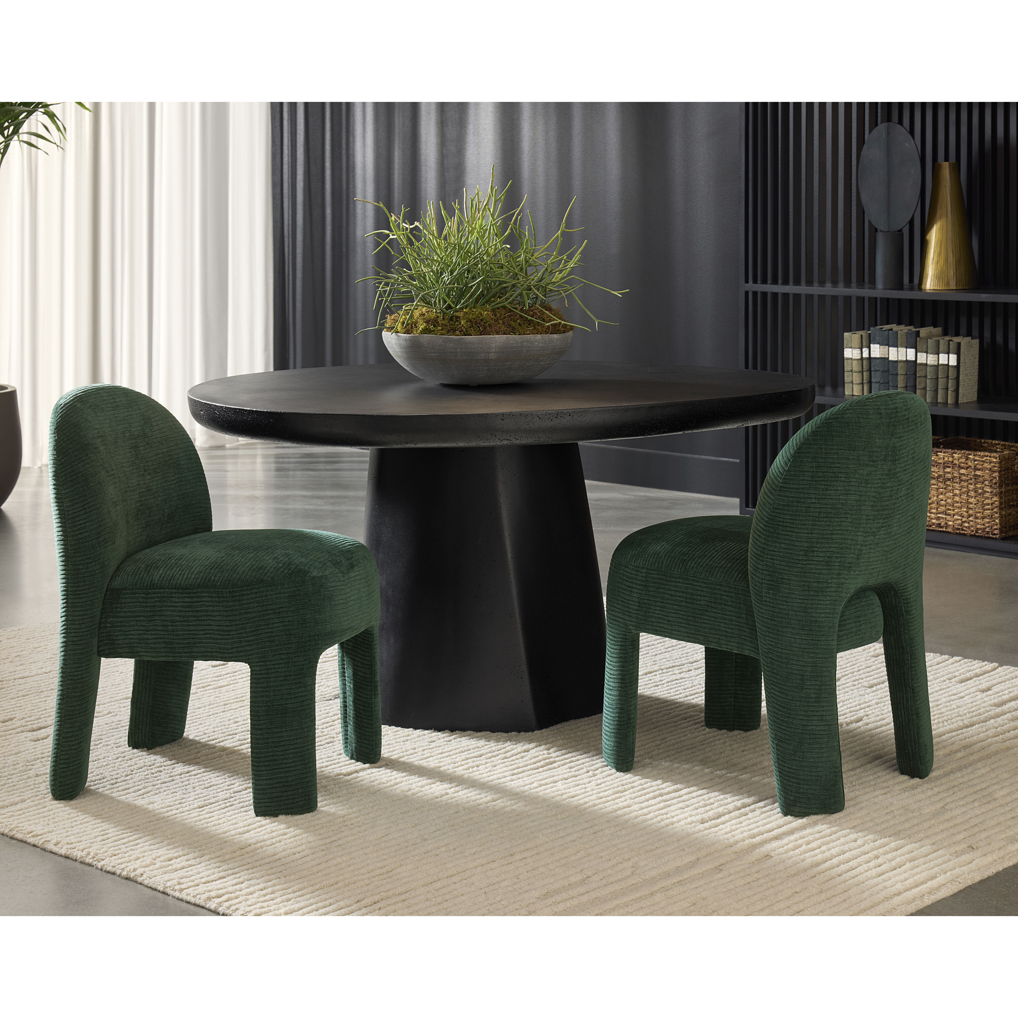 Celica Black Outdoor Dining Table