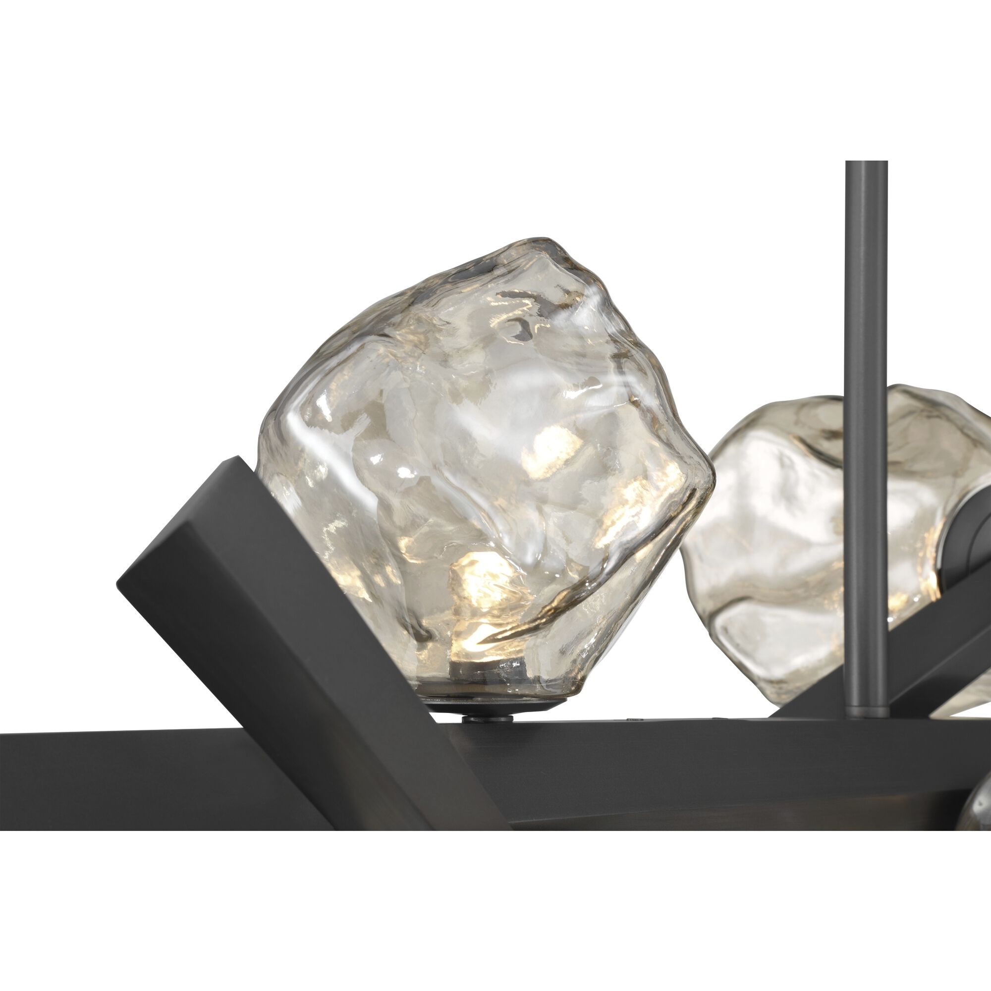 Thorah Linear Chandelier Ceiling Light in Graphite