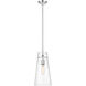 Kira 1 Light 6.5 inch Chrome Pendant Ceiling Light