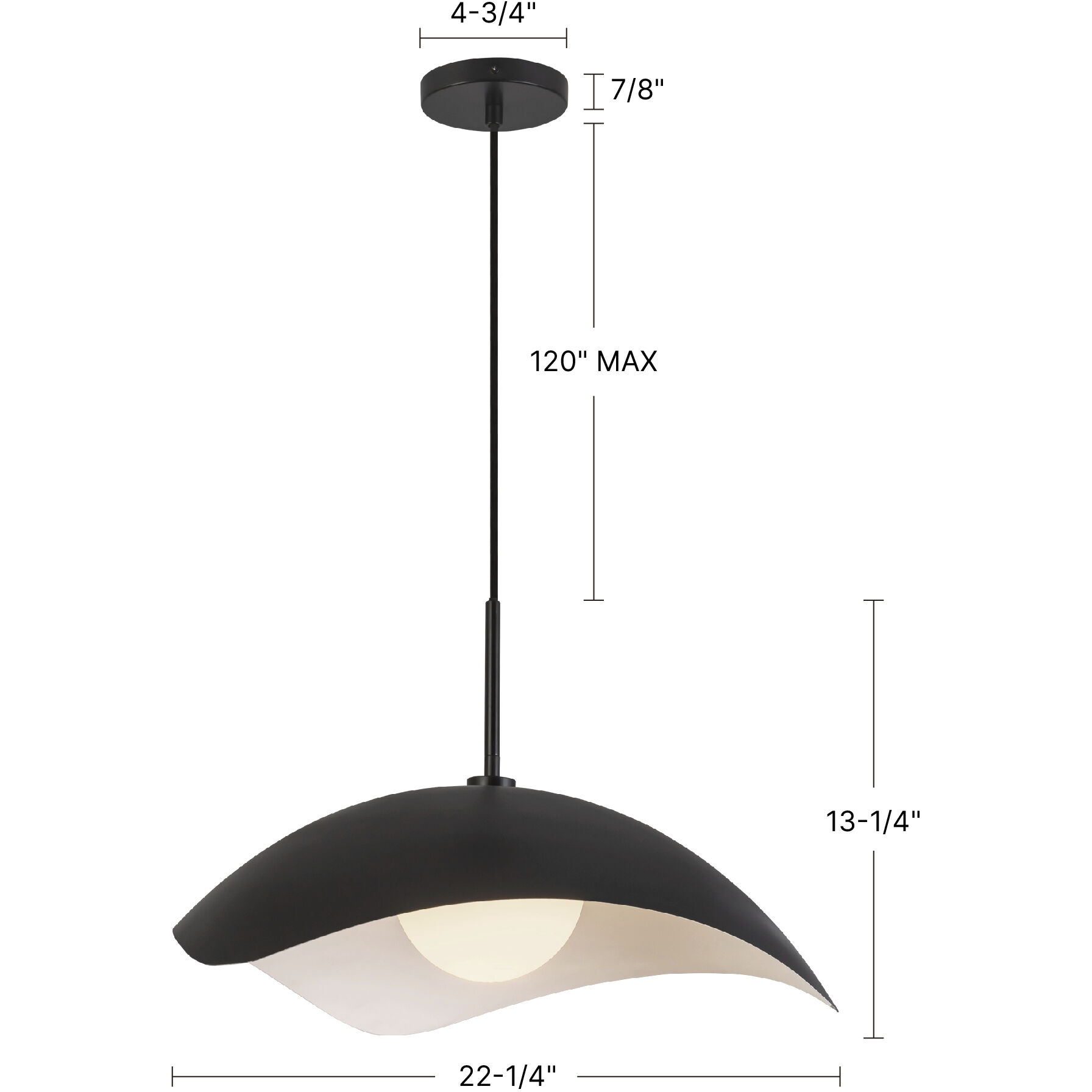 Kirby Pendant Ceiling Light in Cerulean