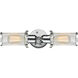 Austere Quincy Hall 2 Light 19 inch Polished Chrome Bath Vanity Light Wall Light, Austere
