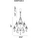Keen 9 Light 32 inch Black Up Chandelier Ceiling Light