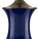 Lilou 31 inch 150 watt Blue and Antique Brass Table Lamp Portable Light