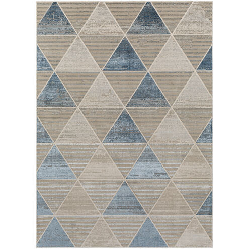 Impulse 87 X 63 inch Deep Teal/Taupe/Light Beige/Medium Gray/Gray/Cream Rug